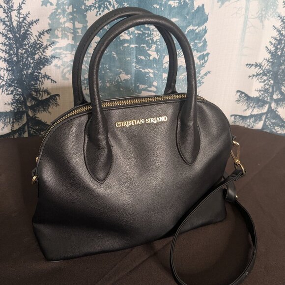 🖤 Christian Siriano for Payless Black Satchel Handbag - Picture 1 of 5